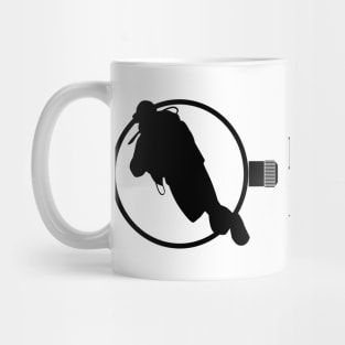 Russian diver black Mug